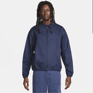 Nike Life Men's Navy Full-Zip Harrington Jacket size S